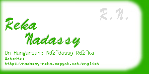 reka nadassy business card